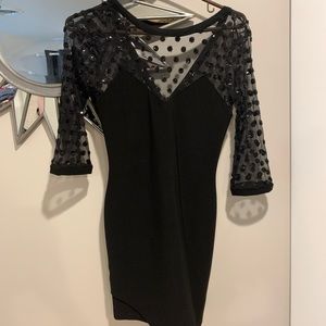 Topshop black cocktail dress